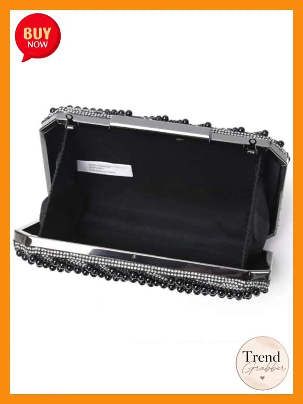 Pearl Bead Evening Clutch Purse - Elegant Bridal Wedding Party Bag